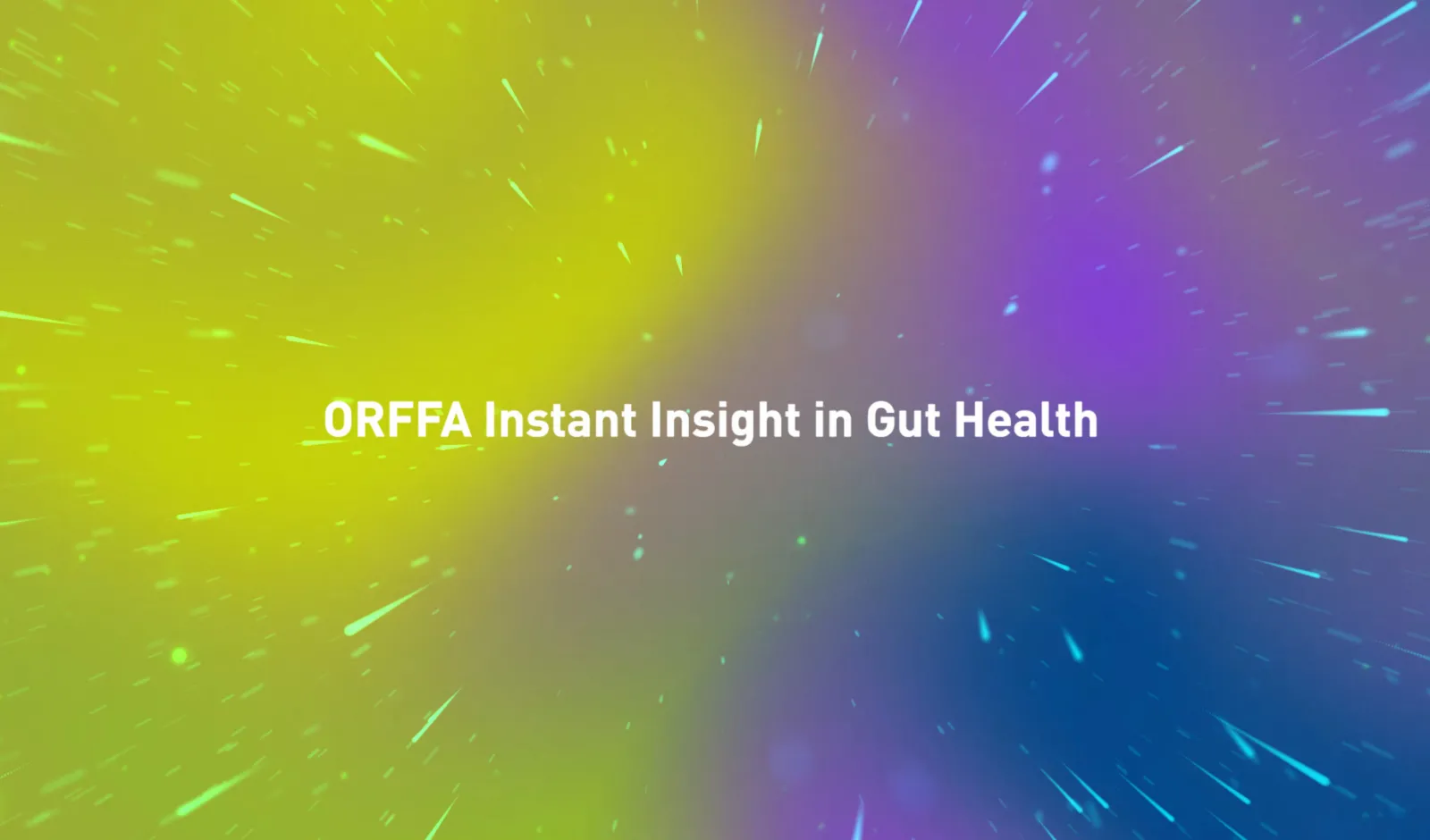 Orffa instant insight in gut health