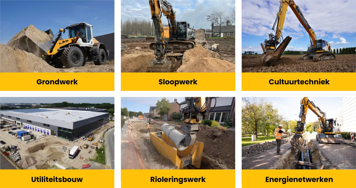 Six areas of expertise of Van den Heuvel Engelen Infra